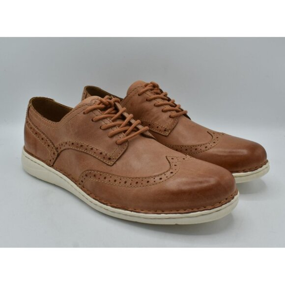 Born Mens Size 10 Tobias Brown Full Grain Leather Oxford Casual Lace up Shoes main image 12